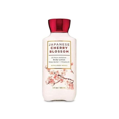 Bath and Body Japanese Cherry Blossom 24 Hour Moisture Super Smooth Lotion with Shea Butter, Coconut Oil Vitamin E 8 fl oz / 236 mL