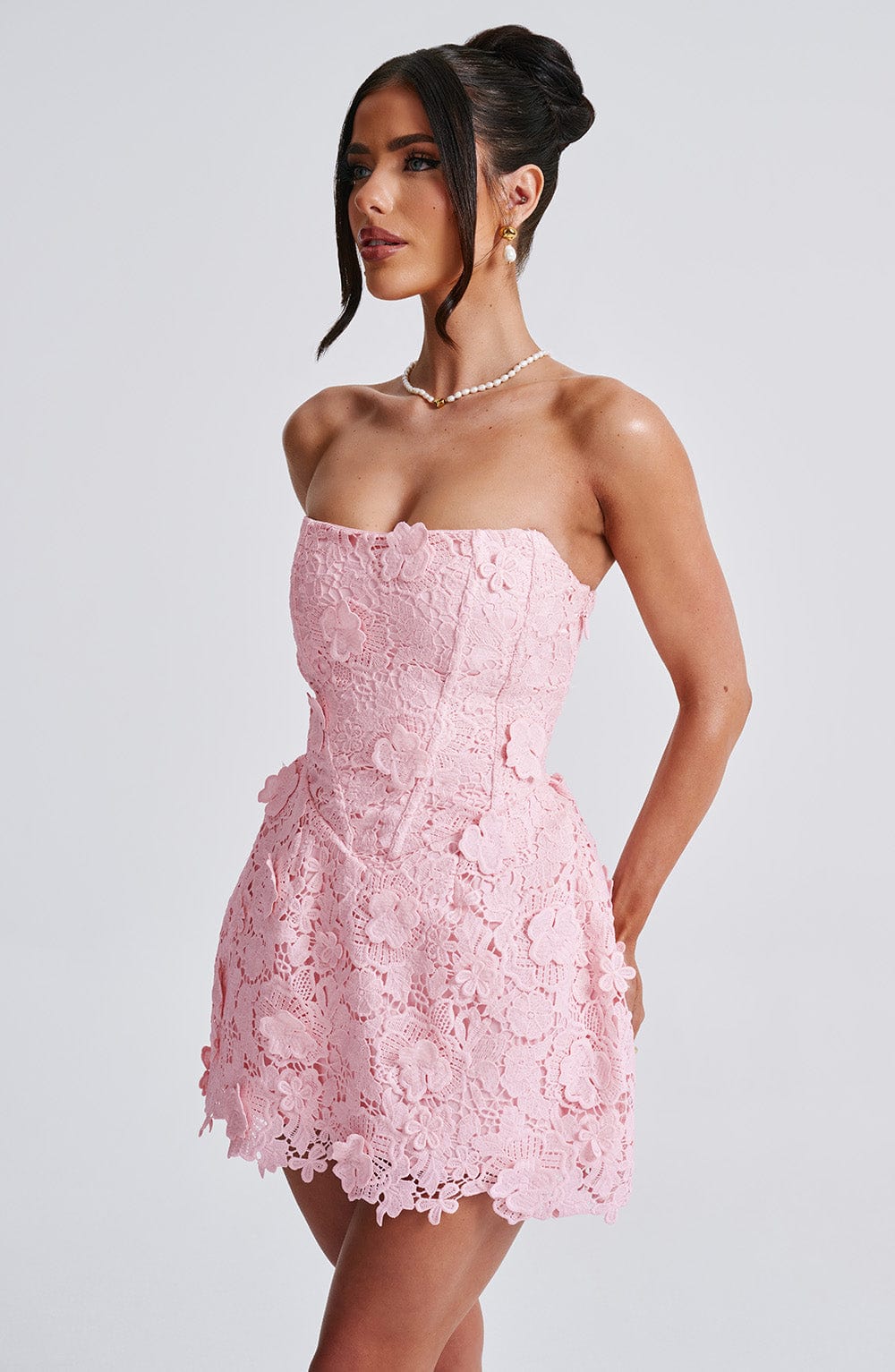 LEONA MINI DRESS - BLUSH